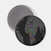 Weltweltweltweltkarte Magnet (Vorderseite/Rückseite)