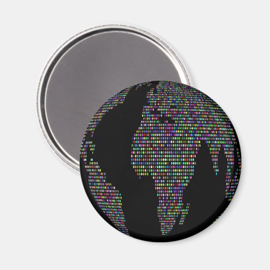 Weltweltweltweltkarte Magnet (Vorderseite/Rückseite)