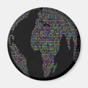 Weltweltweltweltkarte Magnet