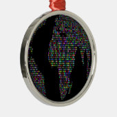 Weltweltweltweltkarte Ornament Aus Metall (Rechts)