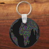 Weltweltweltweltkarte Schlüsselanhänger (Vorderseite)