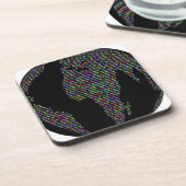 Weltweltweltweltkarte Untersetzer (Linke Seite)