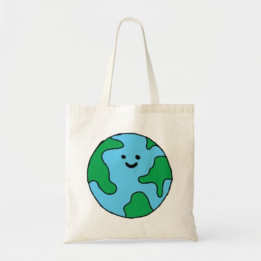 Weltwirtschaftliches Icon Happy Earth Clipart - Ec Tragetasche (Vorne)