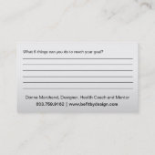 Weltwirtschaftskarten ändern visitenkarte (Rückseite)