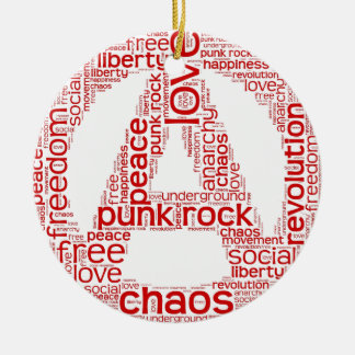 Weltwolke in der Anarchieform Keramik Ornament