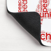 Weltwolke in der Anarchieform Mousepad (Ecke)