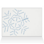 WeltWord-Schneeflockenkarte (Innenansicht Horizontal (Oben))
