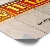 Weltzeit-Uhr, Alexanderplatz, Berlin, Teil B&W Poster (Ecke)