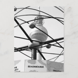 Weltzeituhr Fernsehturm Berlin Nr. 1 Postkarte
