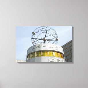 Weltzeituhr in Berlin Leinwanddruck