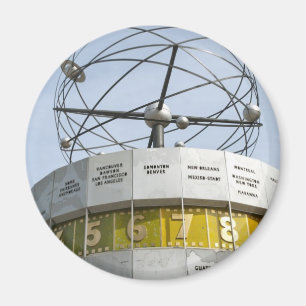 Weltzeituhr in Berlin Magnet