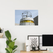 Weltzeituhr in Berlin Poster (Heimbüro)