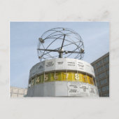 Weltzeituhr in Berlin Postkarte (Vorderseite)