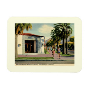 Welwood Bibliothek, Palm Springs, Kalifornien Vint Magnet