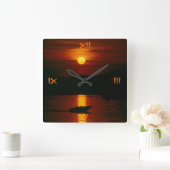 Wem die Zeit schlägt Quadratische Wanduhr (Zuhause)