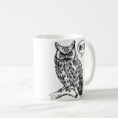 Wem Eulen-Grammatik-Tassen-englischer Lehrer Kaffeetasse (VorderseiteRechts)