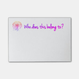 Wem gehört dieses? Post-Itanmerkungen Post-it Klebezettel