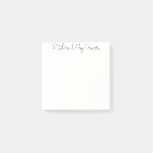 Wem könnte es nach seiner 3x3-Version betreffen? Post-it Klebezettel (Vorderseite)