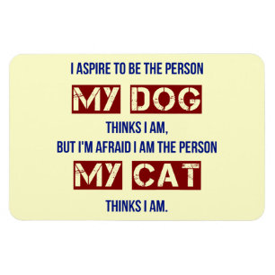 Wem mein Hund mich denkt, sind Magnet