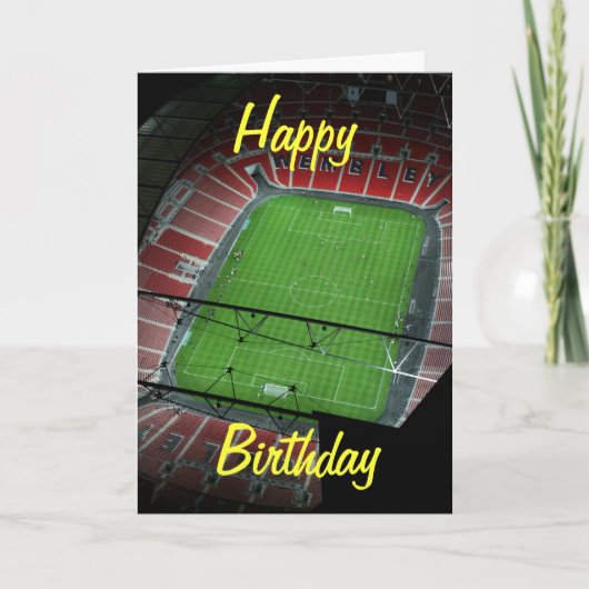 Wembley Stadium Birthday Card Karte (Vorderseite)