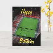 Wembley Stadium Birthday Card Karte (Gelbe Blume)