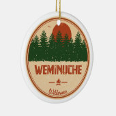 Weminuche Wilderness Colorado Keramik Ornament (Rechts)