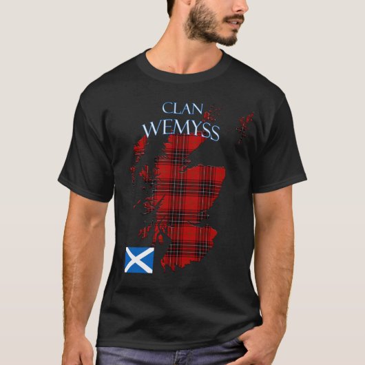 Wemyss Scottish Clan Tartan Scotland T-Shirt (Vorderseite)