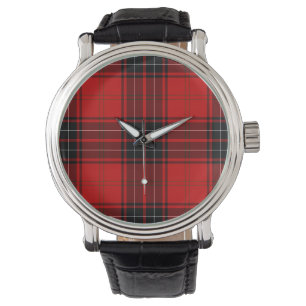 Wemyss tartan red black kariert armbanduhr