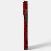 Wemyss tartan red black kariert Case-Mate iPhone hülle (Rückseite / Links)