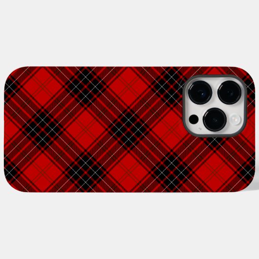 Wemyss tartan red black kariert Case-Mate iPhone hülle (Rückseite (Horizontal))