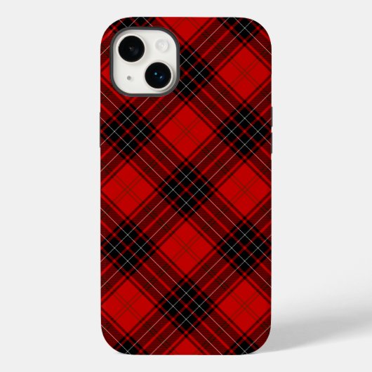 Wemyss tartan red black kariert Case-Mate iPhone hülle (Rückseite)