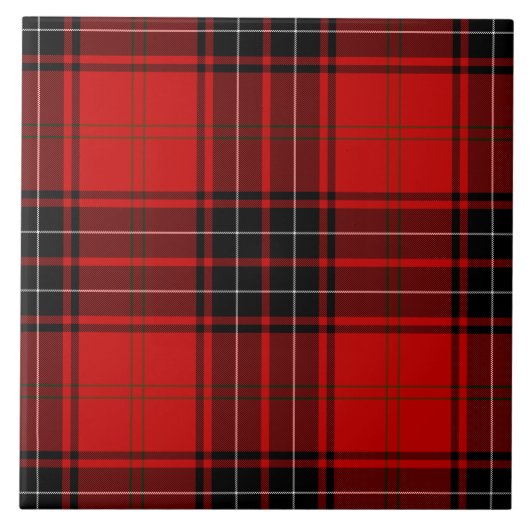 Wemyss tartan red black kariert fliese (Vorderseite)