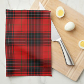 Wemyss tartan red black kariert geschirrtuch (Viertel Falte)