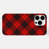 Wemyss tartan red black kariert iPhone hülle (Rückseite (Horizontal))