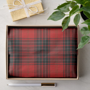 Wemyss tartan red black kariert seidenpapier