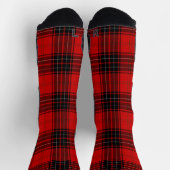 Wemyss tartan red black kariert socken (Oben)