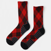 Wemyss tartan red black kariert socken (Links)