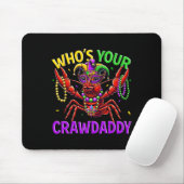 Wen Ihr Crawdaddy Crawfish Jester Bead Hat Mardi Mousepad (Mit Mouse)
