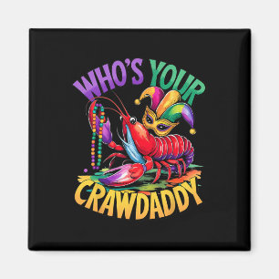 Wen Ihr Crawdaddy Crawfish Jester Beads Funny Ma Magnet