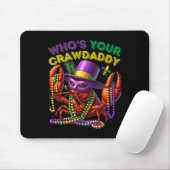 Wen Ihr Crawdaddy Crawfish Jester Beads Funny Ma Mousepad (Mit Mouse)