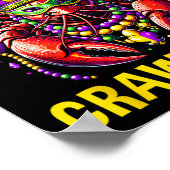 Wen Ihr Crawdaddy Crawfish Jester Beads Funny Ma Poster (Ecke)