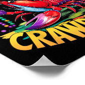 Wen Ihr Crawdaddy Crawfish Jester Beads Funny Ma Poster (Ecke)