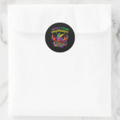 Wen Ihr Crawdaddy Crawfish Jester Beads Funny Ma Runder Aufkleber (Tasche)