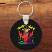 Wen Ihr Crawdaddy Crawfish Jester Beads Funny Ma Schlüsselanhänger (Vorderseite)