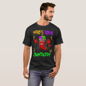 Wen Ihr Crawdaddy Crawfish Jester Beads Mardi T-Shirt (Vorne ganz)