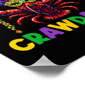 Wen Ihr Crawdaddy Crawfish Jester Mask Beads Mar Poster (Ecke)