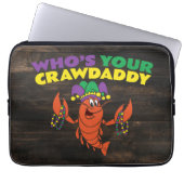 Wen Ihr Crawdaddy Crawfish Mardi Gras Funny Laptopschutzhülle (Vorderseite)
