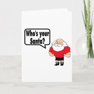 Wen Ihr Santa 1 Feiertagskarte