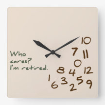 Wen kümmert es? Ich bin im Ruhestand.