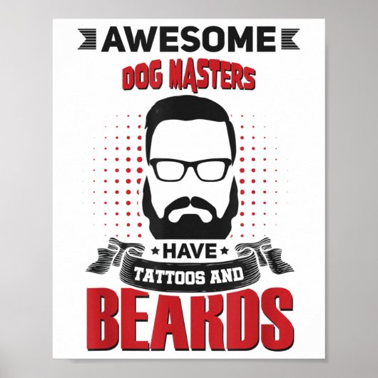 Wen Phantastischer Hund Masters Tattoo Beard _1 Poster (Vorne)